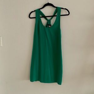 J. Crew Emerald Green Silk Dress